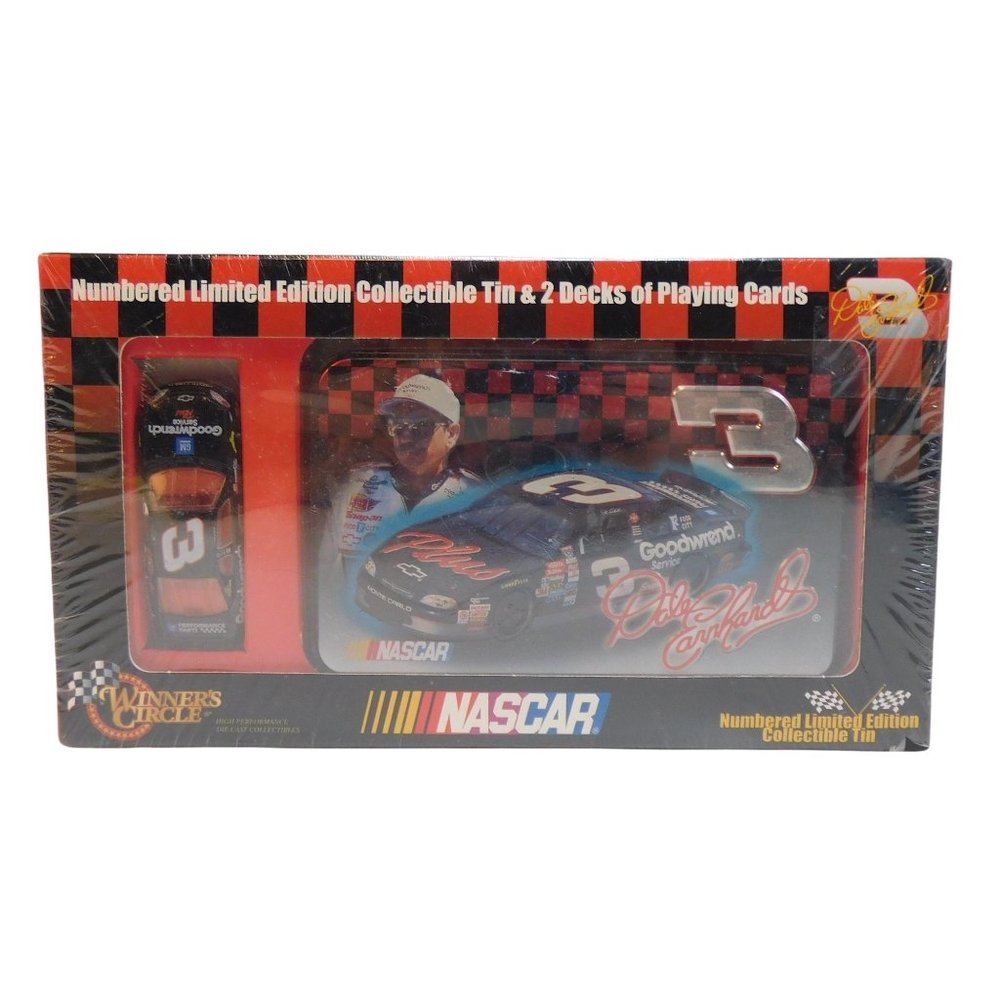 Dale Earnhardt Playing Cards and Limited Edition Tin WINNER'S CIRCLE CAR # 3